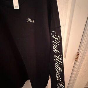 PINK Victoria's Secret Black Crewneck